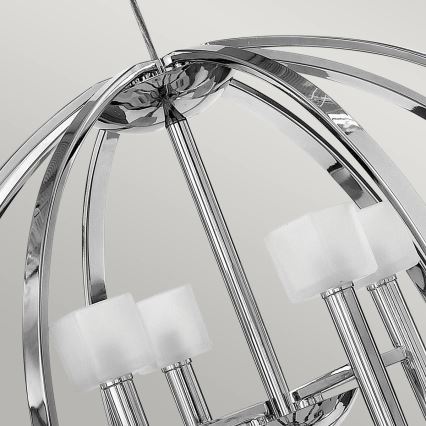 Quintiesse - LED-Pendelleuchte an Stahlseil MONDO 8xG9/3W/230V Ø 71,3 cm glänzender Chrom