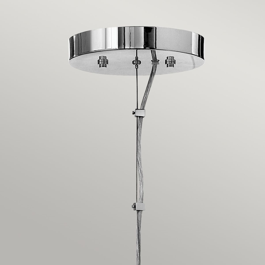 Quintiesse - LED-Pendelleuchte an Stahlseil MONDO 8xG9/3W/230V Ø 71,3 cm glänzender Chrom