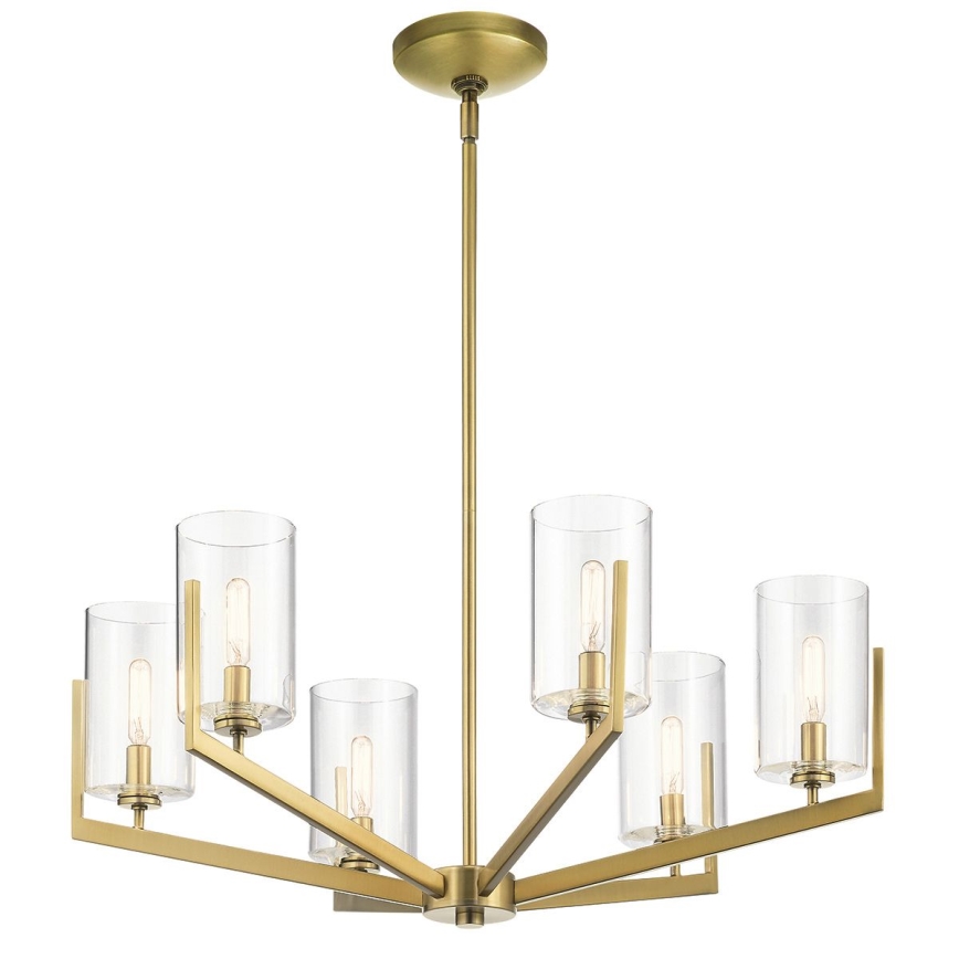 Quintiesse - Stangenleuchte NYE 6xE14/40W/230V Ø 71,1 cm gold