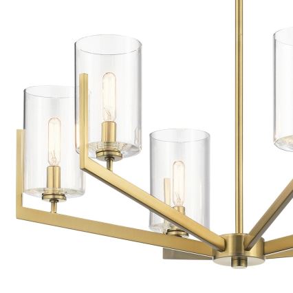 Quintiesse - Stangenleuchte NYE 6xE14/40W/230V Ø 71,1 cm gold