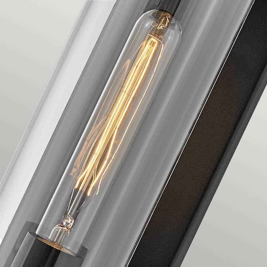 Quintiesse - Außenwandleuchte PEARSON M 1xE27/60W/230V IP44 schwarz