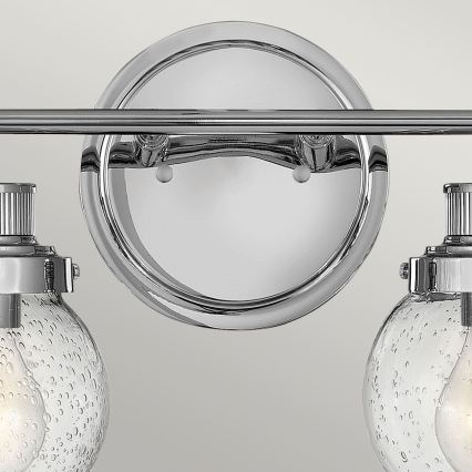 Quintiesse - Badezimmer-Wandleuchte POPPY 2xE27/60W/230V IP44 glänzender Chrom