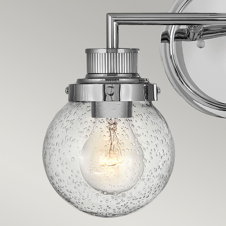 Quintiesse - Badezimmer-Wandleuchte POPPY 2xE27/60W/230V IP44 glänzender Chrom