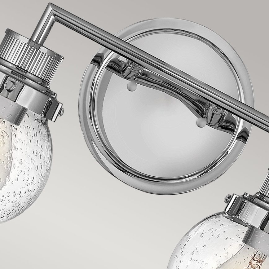 Quintiesse - Badezimmer-Wandleuchte POPPY 2xE27/60W/230V IP44 glänzender Chrom
