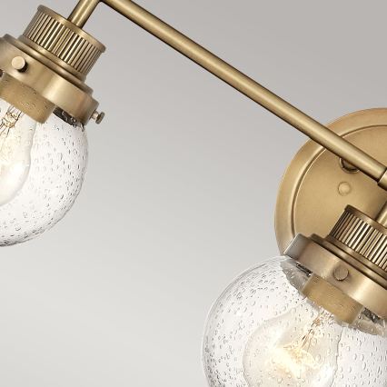 Quintiesse - Badezimmer-Wandleuchte POPPY 3xE27/60W/230V IP44 goldfarben