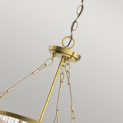 Quintiesse - Pendelleuchte ROUX mit Kette 3xE27/60W/230V, Ø 40,6 cm, gold