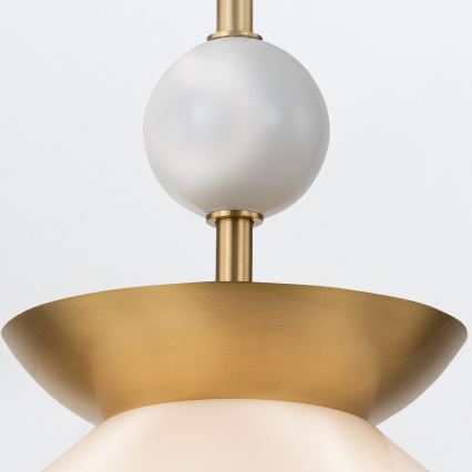 Quintiesse - Deckenleuchte mit Stab SAUCER M 1xE27/40W/230V Ø 36,6 cm gold