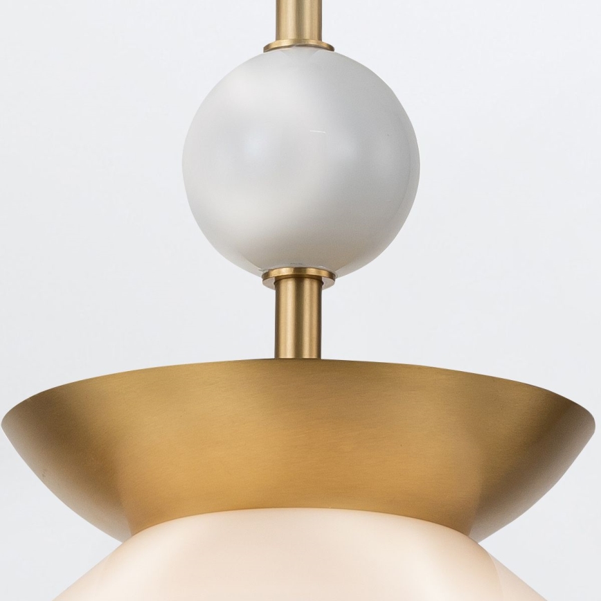 Quintiesse - Deckenleuchte mit Stab SAUCER M 1xE27/40W/230V Ø 36,6 cm gold