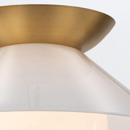 Quintiesse - Deckenleuchte SAUCER 1xE27/40W/230V Ø 36,6 cm goldfarben