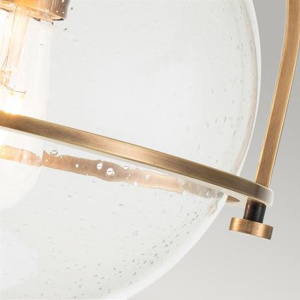 Quintiesse - Deckenleuchte SOMERSET 1xE27/60W/230V Ø 28,2 cm goldfarben