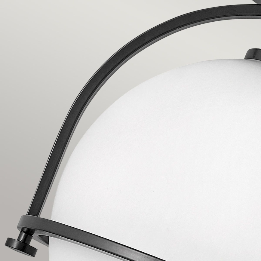 Quintiesse - Deckenleuchte SOMERSET 1xE27/60W/230V Ø 28,2 cm schwarz