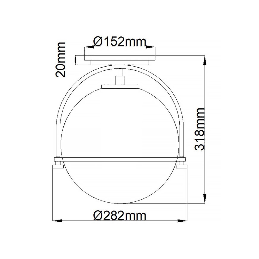 Quintiesse - Deckenleuchte SOMERSET 1xE27/60W/230V Ø 28,2 cm mattchrom