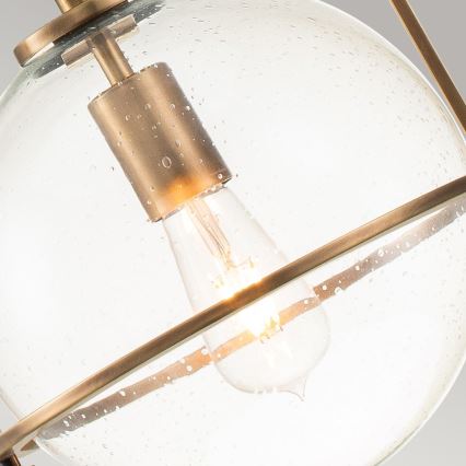 Quintiesse - Pendelleuchte an Stange SOMERSET 1xE27/60W/230V Ø 28,9 cm bronzefarben