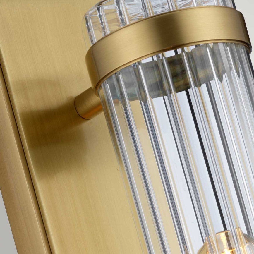 Quintiesse - Badezimmer-Wandleuchte WELLINGTON 1xE27/60W/230V IP44 goldfarben