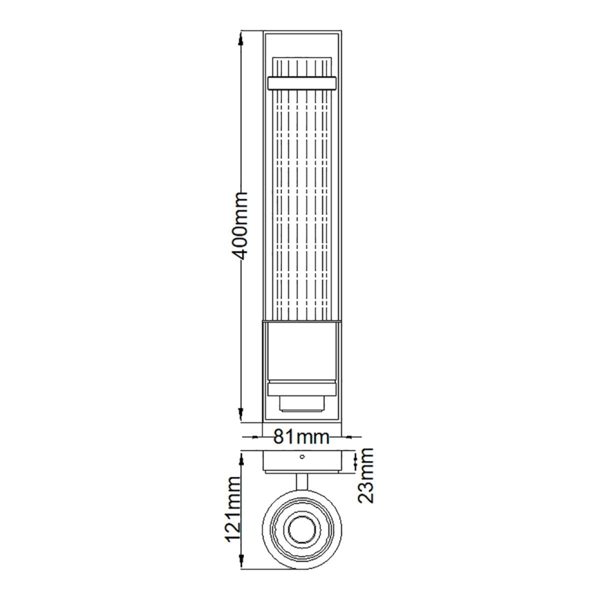 Quintiesse - Badezimmer-Wandleuchte WELLINGTON 1xE27/60W/230V IP44 goldfarben