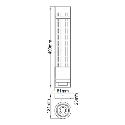 Quintiesse - Badezimmer-Wandleuchte WELLINGTON 1xE27/60W/230V IP44 glänzender Chrom