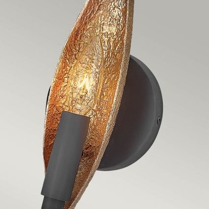 Quintiesse - Wandleuchte WILLOW 1xE14/40W/230V Gold/Schwarz