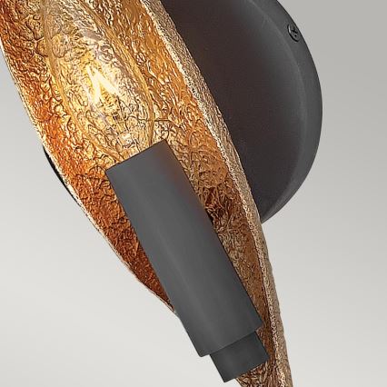 Quintiesse - Wandleuchte WILLOW 1xE14/40W/230V Gold/Schwarz