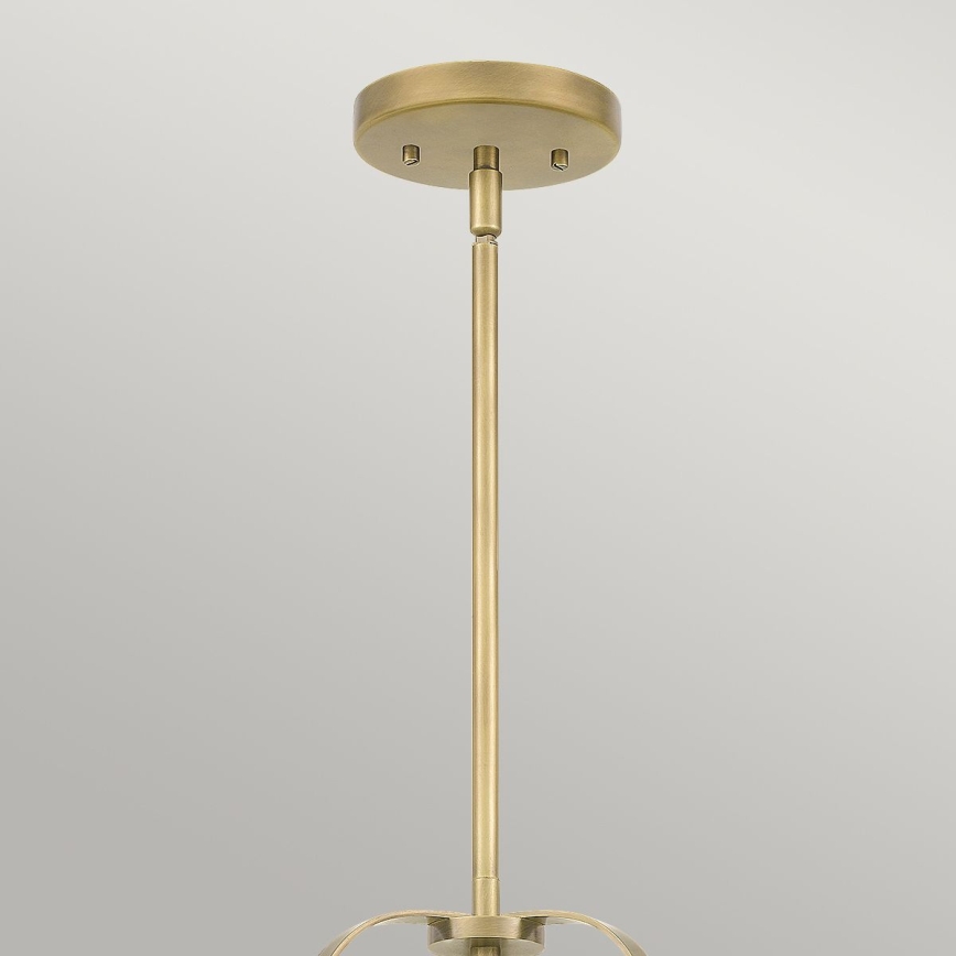 Quintiesse - Deckenleuchte mit Stange WIMBERLEY 3xE27/60W/230V Ø 35,6 cm goldfarben
