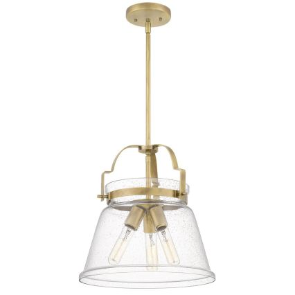 Quintiesse - Deckenleuchte mit Stange WIMBERLEY 3xE27/60W/230V Ø 35,6 cm goldfarben