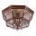 Quoizel - Außen-Deckenleuchte NEWBURY 3xE14/60W/230V IP44 kupferfarben