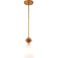 Quoizel - Deckenleuchte an Stange STARING 1xE27/40W/230V d 18,4 cm golden/Patina/weiß