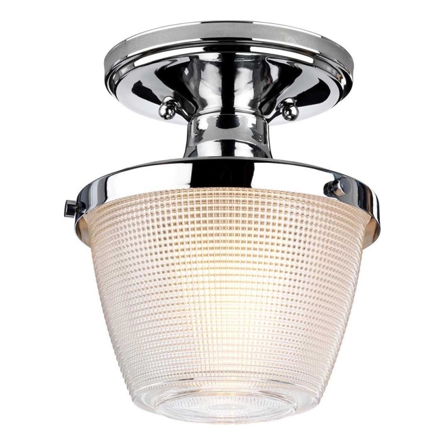Quoizel - Deckenleuchte für Badezimmer DUBLIN 1xE27/40W/230V IP44 glänzendes Chrom