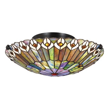 Quoizel - Deckenleuchte Tiffany WATKINS 2xE27/60W/230V Ø 42 cm