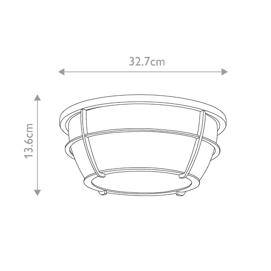 Quoizel - Deckenleuchte für Badezimmer CHANCE 2xE27/60W/230V IP44