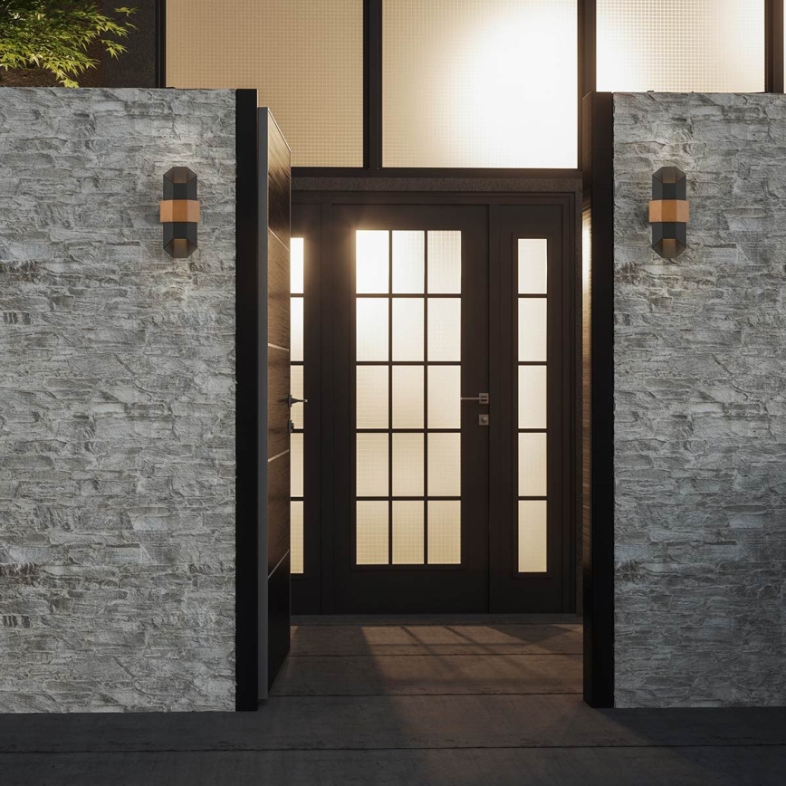Quoizel - LED-Outdoor-Wandleuchte CHASM 2xLED/5,5W/230V IP44