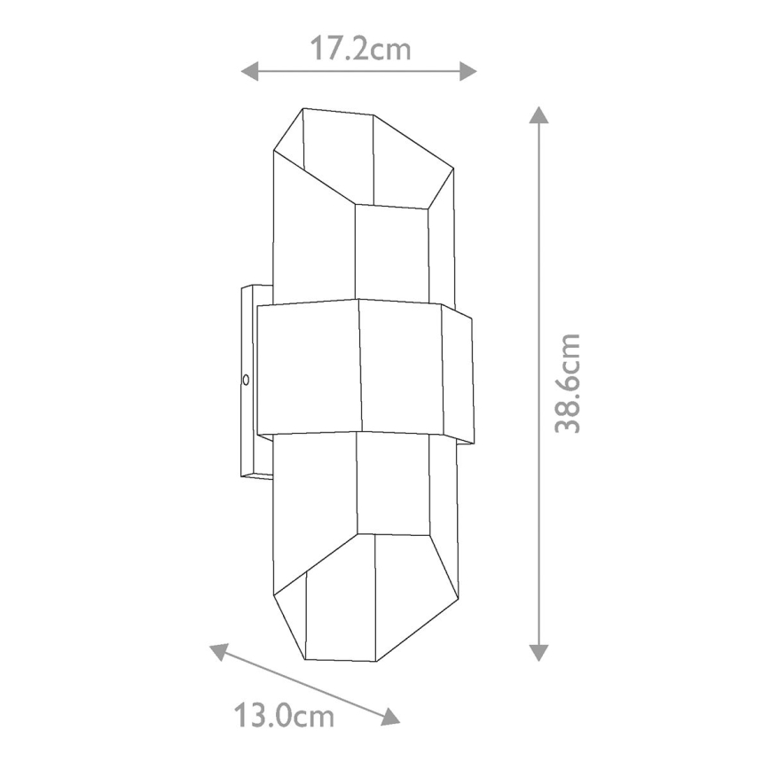 Quoizel - LED-Outdoor-Wandleuchte CHASM 2xLED/5,5W/230V IP44