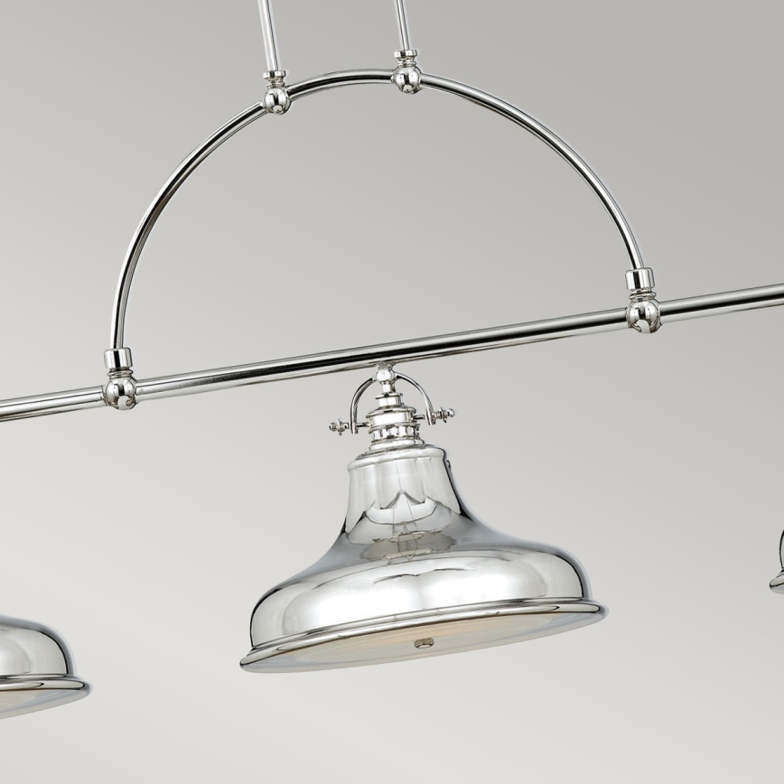 Quoizel - Hängeleuchte an Kette EMERY 3xE27/100W/230V glänzendes Chrom