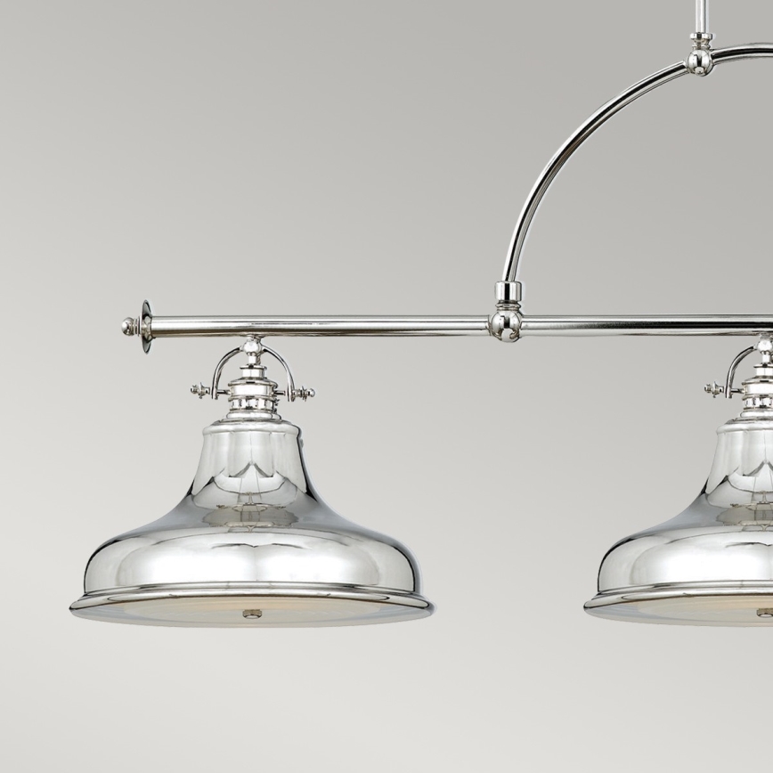Quoizel - Hängeleuchte an Kette EMERY 3xE27/100W/230V glänzendes Chrom