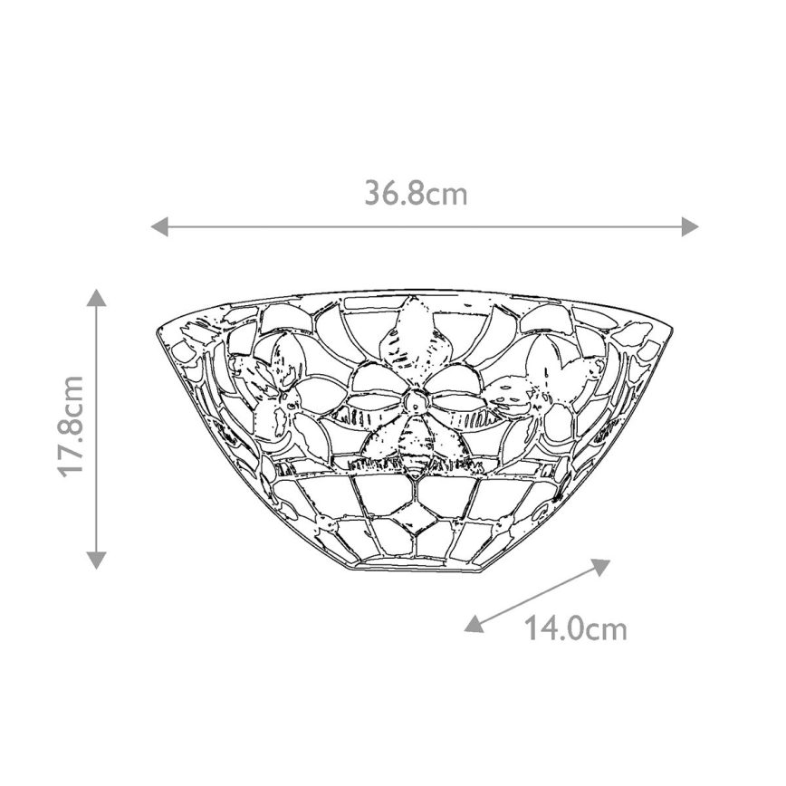 Quoizel - Wandleuchte Tiffany KAMI 2xE14/60W/230V