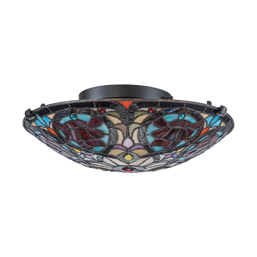 Quoizel - Deckenleuchte Tiffany LARISSA 2xE27/40W/230V Ø 41,2 cm
