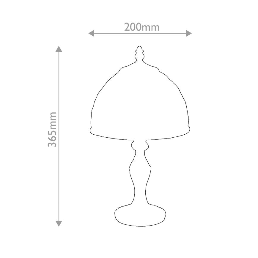 Quoizel - Tiffany-Tischleuchte LARISSA 1xE14/40W/230V Ø 20 cm