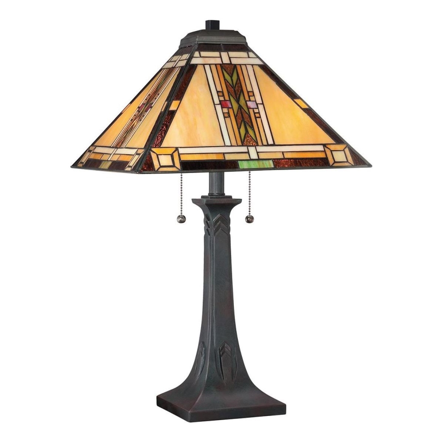 Quoizel - Tischlampe Tiffany NAVAJO 2xE27/60W/230V