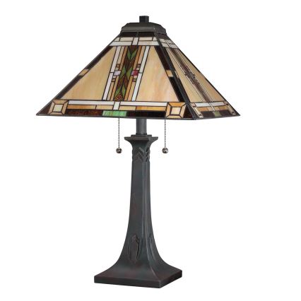 Quoizel - Tischlampe Tiffany NAVAJO 2xE27/60W/230V