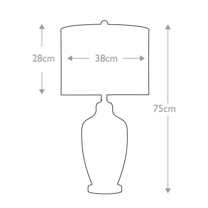 Quoizel - Tischleuchte NICOLLS 1xE27/100W/230V