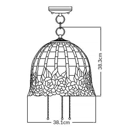 Quoizel - Hängeleuchte an Kette ROSECLIFFE 3xE27/100W/230V