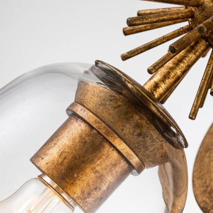 Quoizel - Wandleuchte STARING 2xE27/40W/230V kupferfarben