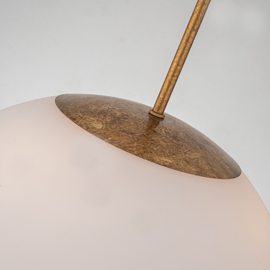 Quoizel - Deckenleuchte an Stange STARING 3xE14/40W/230V d 45,7 cm golden/Patina/weiß