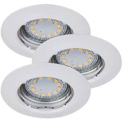 Rabalux - SET 3x LED-Einbauleuchte 1x GU10/3W/230V IP40
