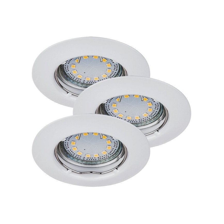 Rabalux - SET 3x LED-Einbauleuchte 1x GU10/3W/230V IP40
