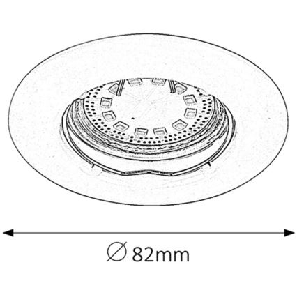 Rabalux - SET 3x LED-Einbauleuchte 3xGU10/3W/230V IP40