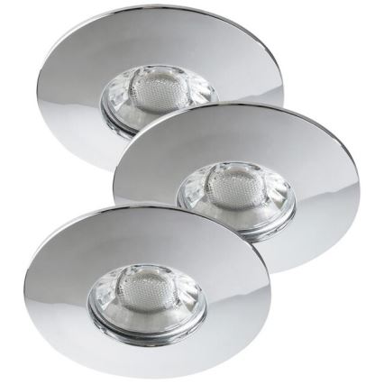 Rabalux - SET 3x LED Badezimmer-Einbaustrahler LED/4W/230V IP44