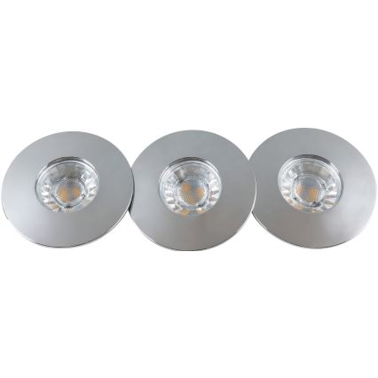 Rabalux - SET 3x LED Badezimmer-Einbaustrahler LED/4W/230V IP44