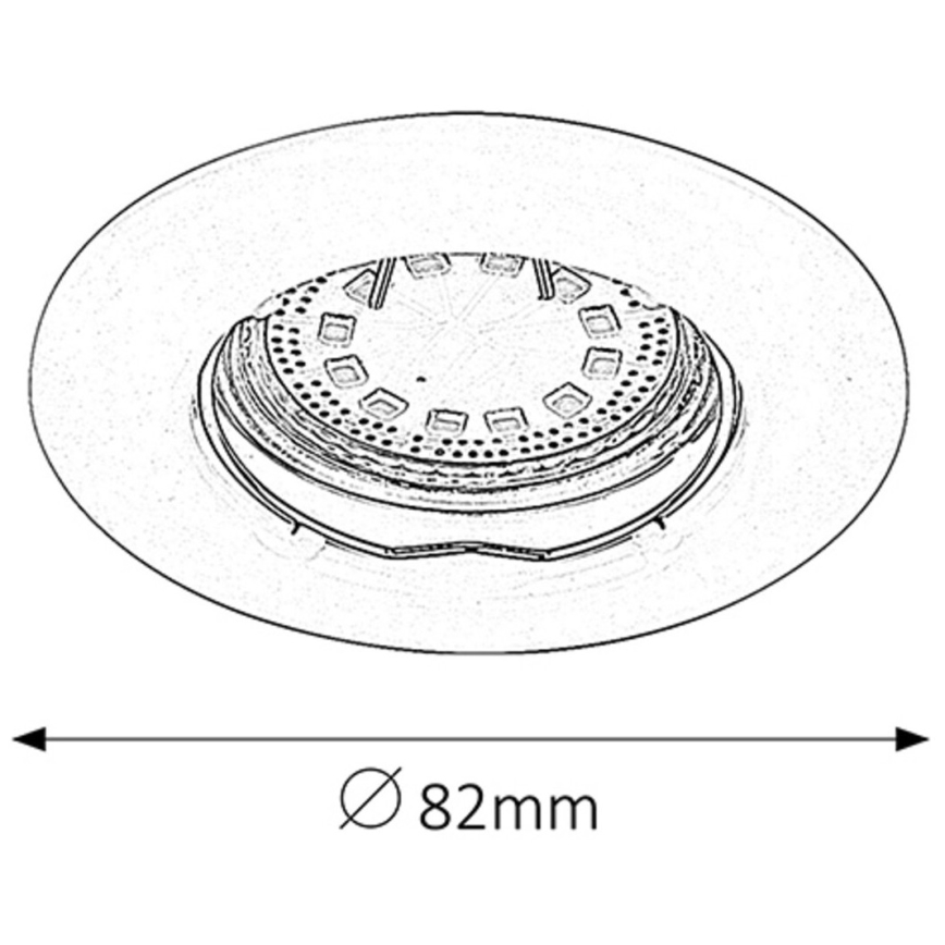 Rabalux - SET 3x LED-Einbauleuchte 3xGU10/3W/230V IP40