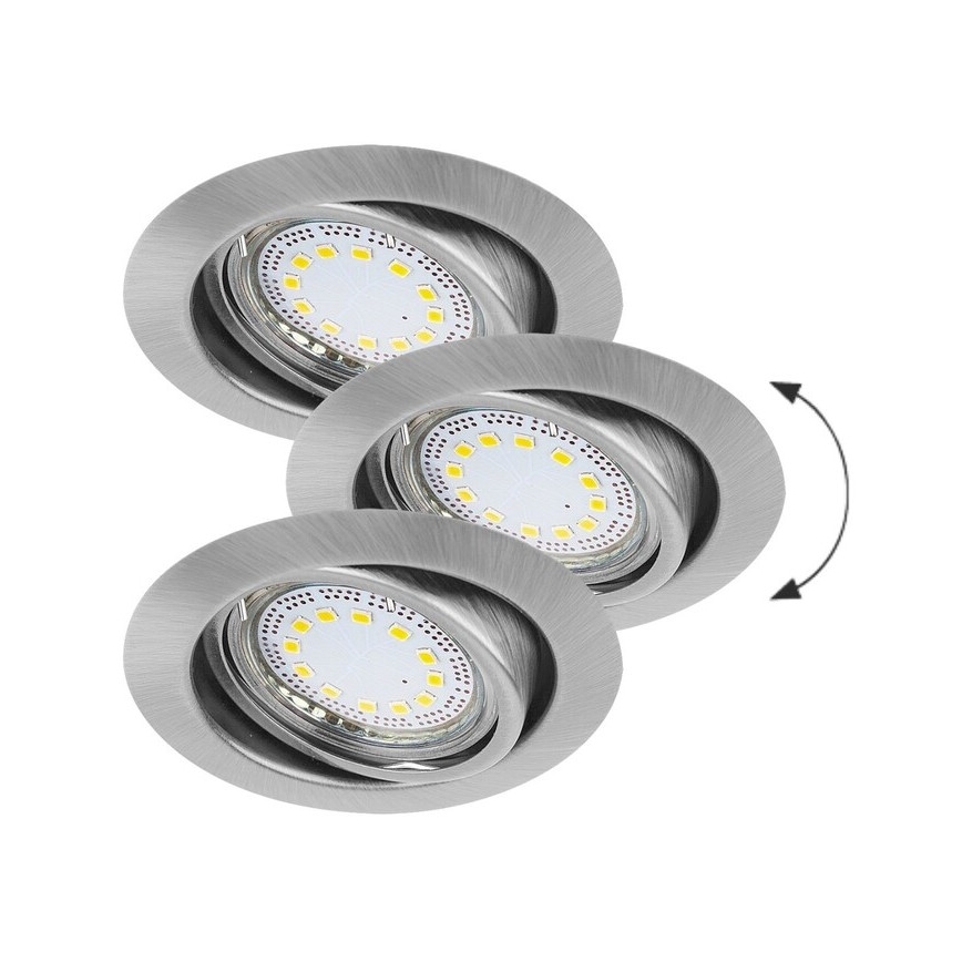Rabalux - 3er-Set LED-Einbauleuchte 1x GU10/3W/230V IP40