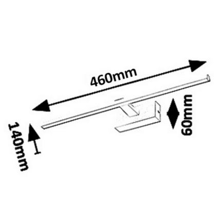 Rabalux - LED-Spiegelleuchte für das Badezimmer LED/8W/230V IP23 46 cm